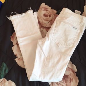 Joes white ripped jeans